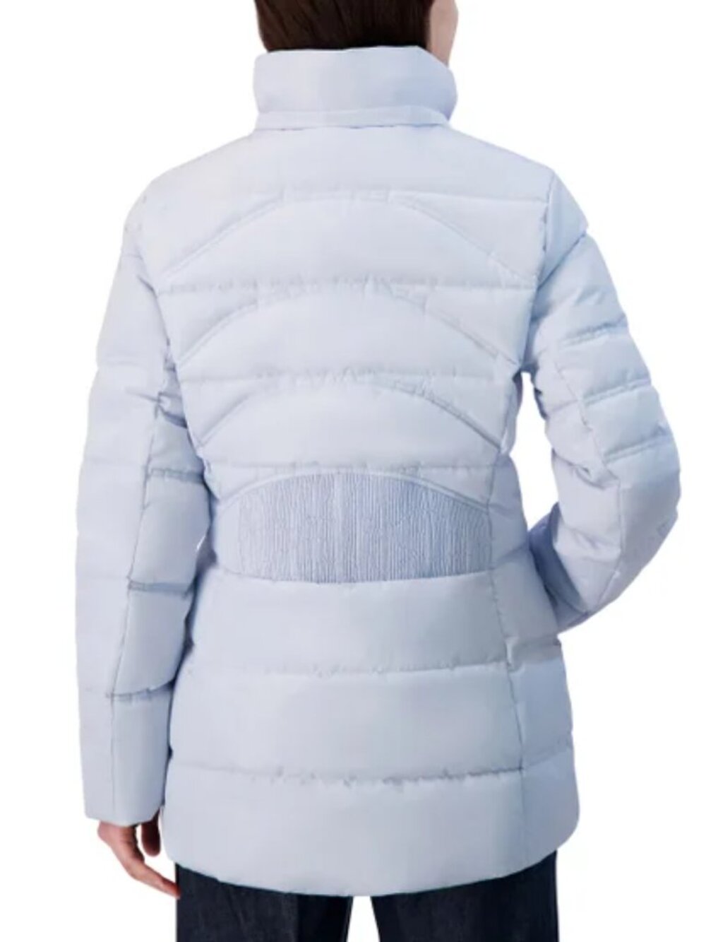 Nautica Women’s Puffer Jacket water-resistant Detachable Hood XXL Light Blue - Picture 3 of 6